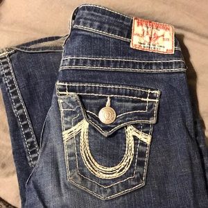 TRUE RELIGION Rainbow Becky Bootcut Jeans